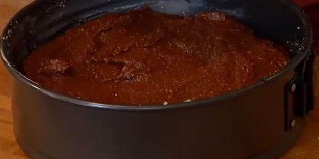 шоколадно-миндальный пирог на маскарпоне