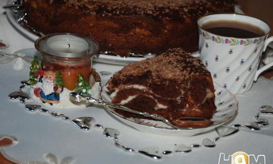Рецепт шоколадный пирог с творожно-сливочной начинкой