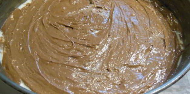 шоколадный пирог с творожно-сливочной начинкой