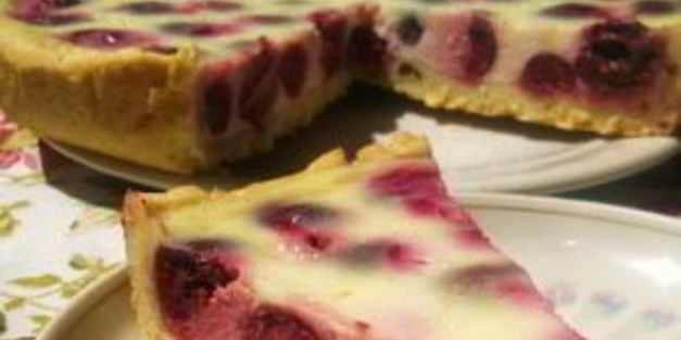 сметанный пирог с вишней