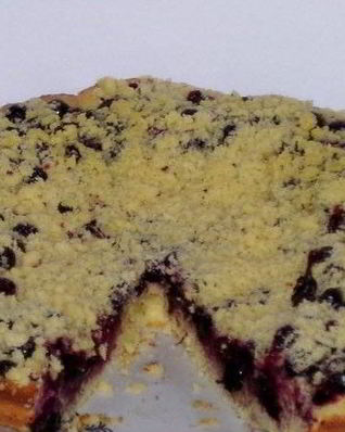 Сметанный пирог со смородиной