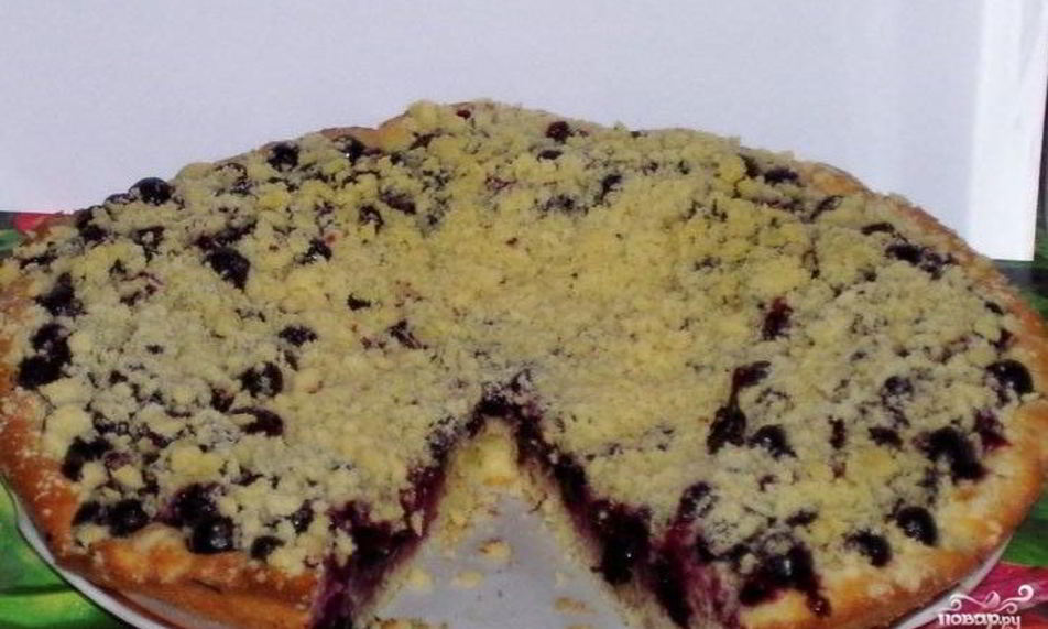 Рецепт сметанный пирог со смородиной