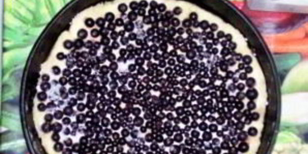 сметанный пирог со смородиной