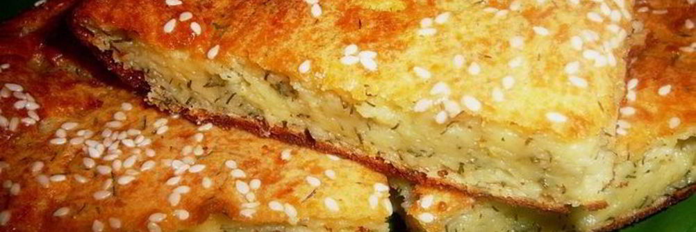 Сырно-творожный пирог