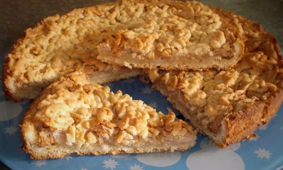 Рецепт тертый пирог с яблоками