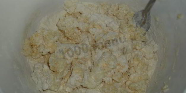 тертый пирог с яблоками