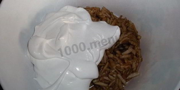 тертый пирог с яблоками