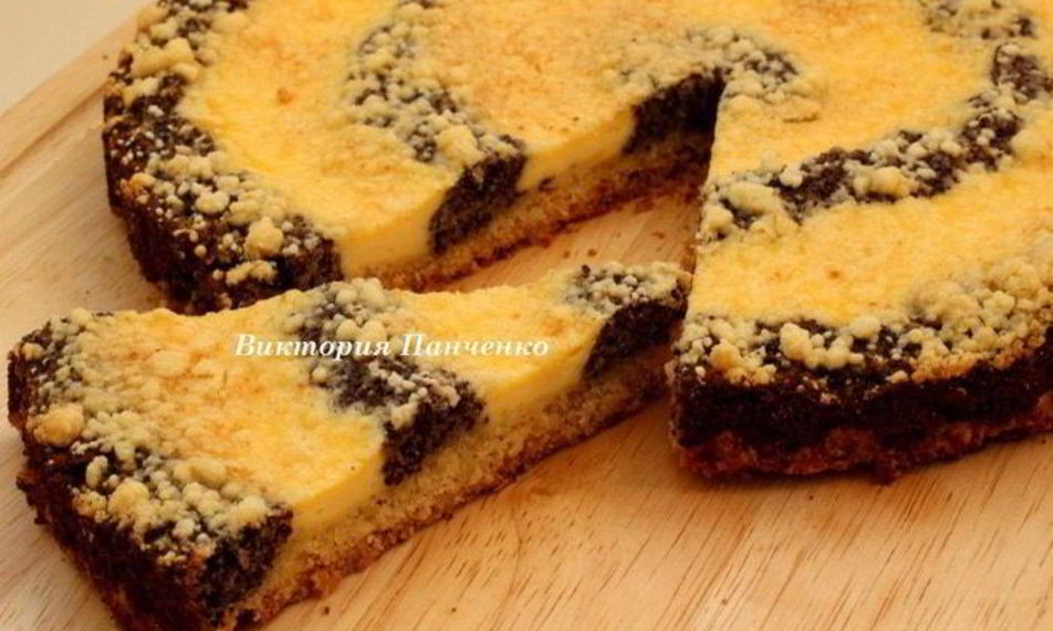 Рецепт творожно-маковый пирог колечко