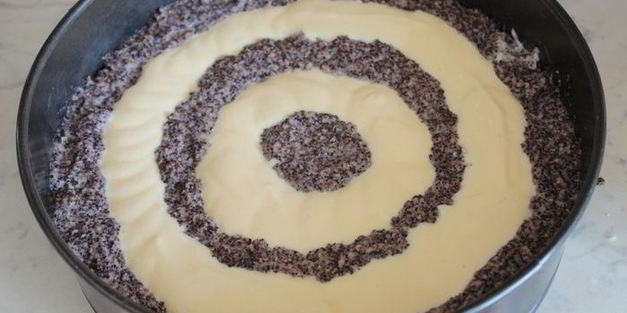 творожно-маковый пирог колечко