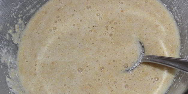 творожно-ореховый пирог с нектаринами