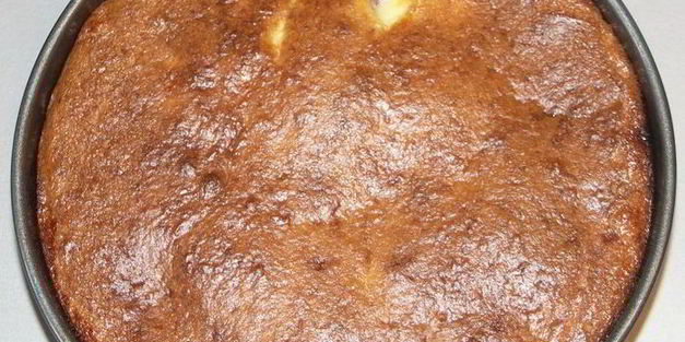 творожно-ореховый пирог с нектаринами