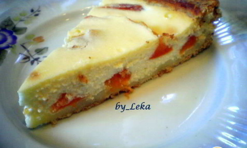 Рецепт творожный пирог с абрикосами