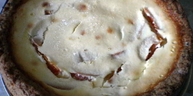 творожный пирог с абрикосами