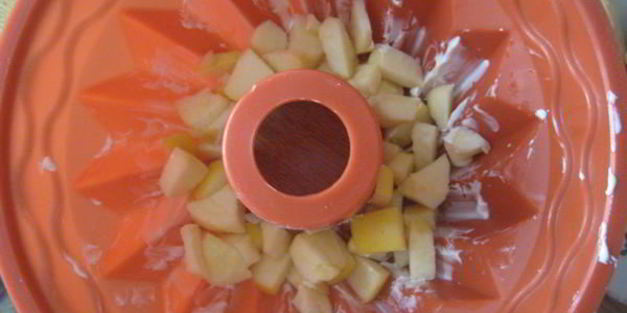 яблочно-банановый пирог