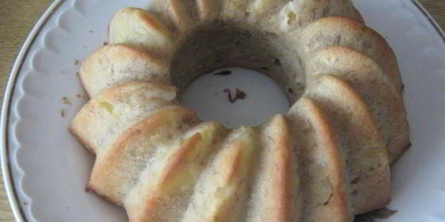 яблочно-банановый пирог