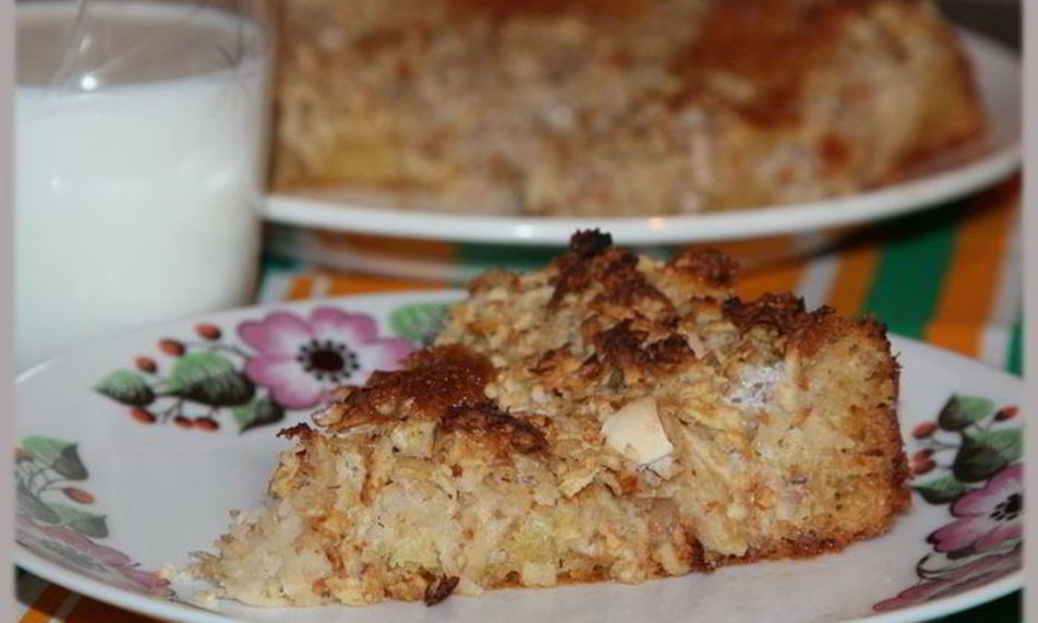 Рецепт яблочный пирог с белым шоколадом