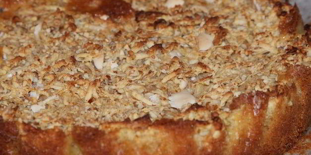 яблочный пирог с белым шоколадом