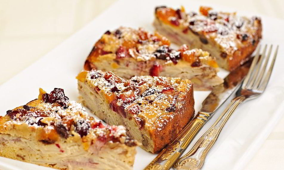 Рецепт яблочный пирог с фруктами