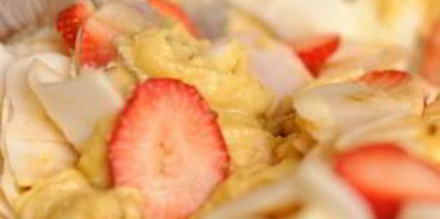 яблочный пирог с фруктами