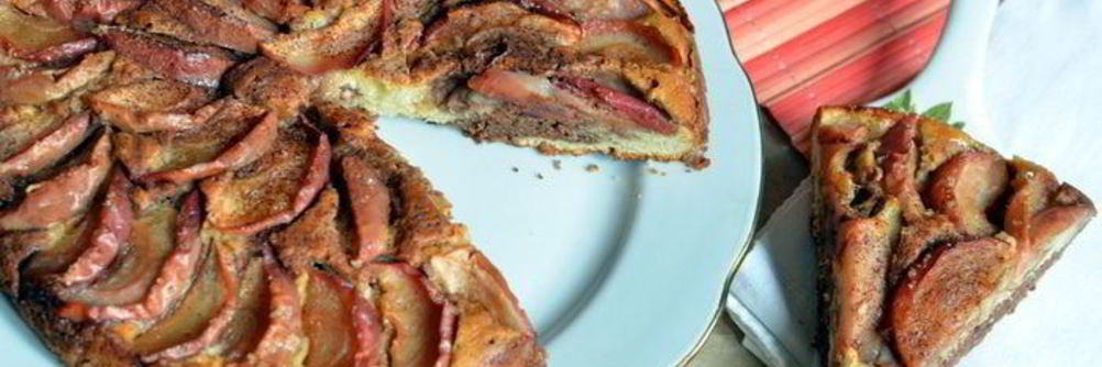 Яблочный пирог с нутеллой