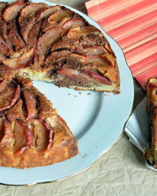 Яблочный пирог с нутеллой