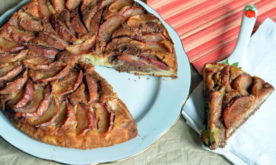 Рецепт яблочный пирог с нутеллой