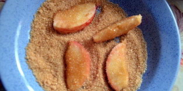 яблочный пирог с нутеллой