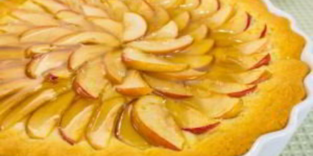 яблочный пирог с яблочным желе