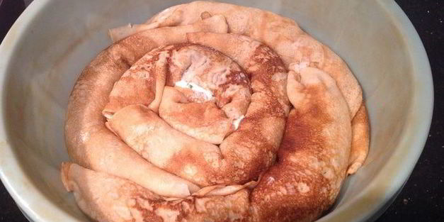 закусочный блинный пирог