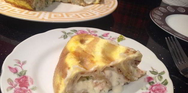 закусочный блинный пирог