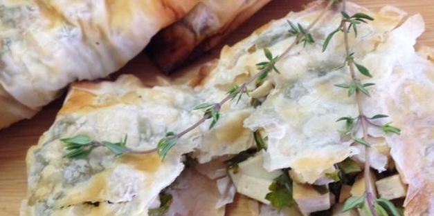 хрустящие пирожки с сыром тофу