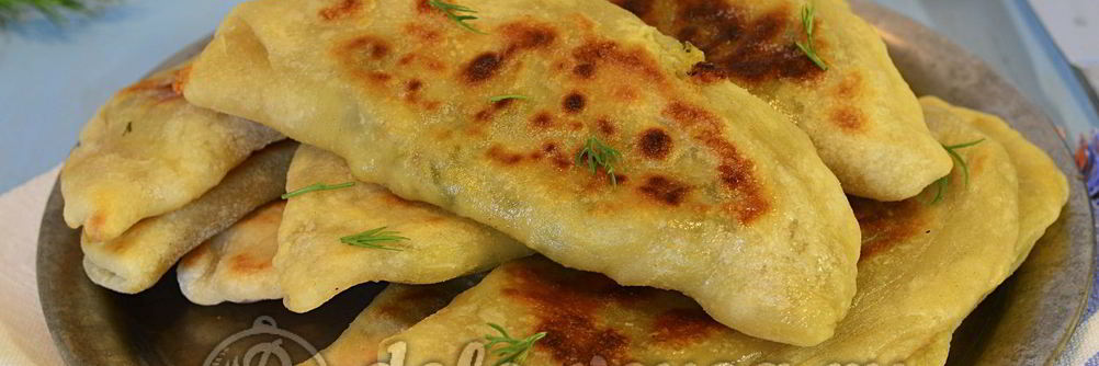 Кутабы с сыром и зеленью