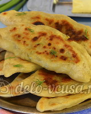 Кутабы с сыром и зеленью