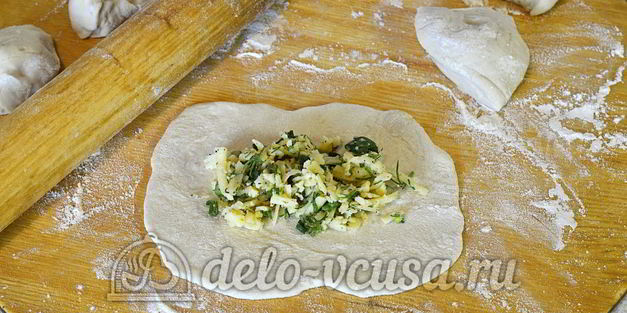 кутабы с сыром и зеленью