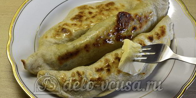 кутабы с сыром и зеленью