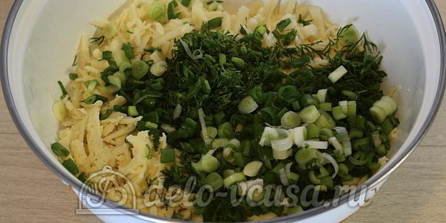 кутабы с сыром и зеленью