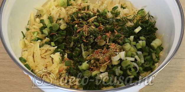 кутабы с сыром и зеленью