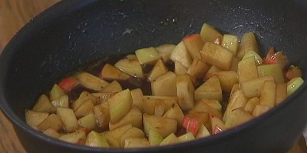 мини-пирожки с яблоками