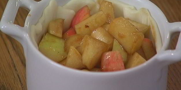 мини-пирожки с яблоками