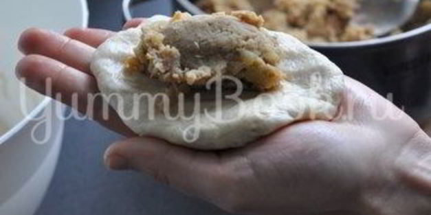 пирожки дрожжевые с картофелем и печенью