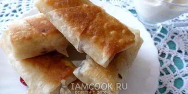 пирожки из лаваша с творогом