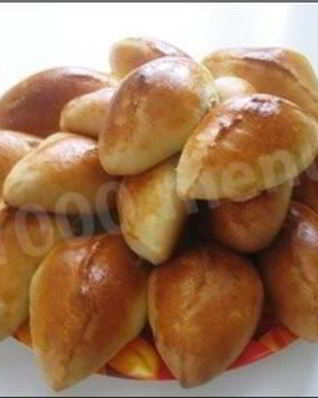 Пирожки из теста на молоке с капустой