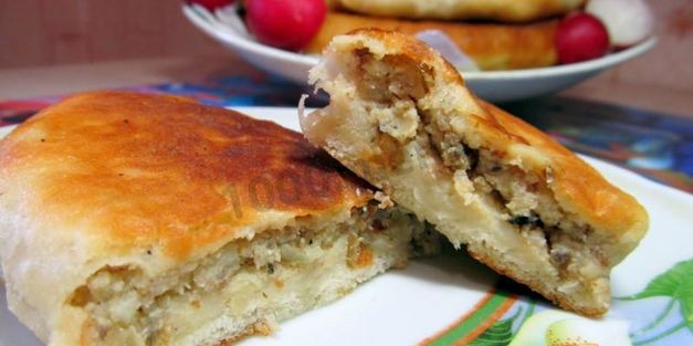 пирожки на кефире и дрожжах