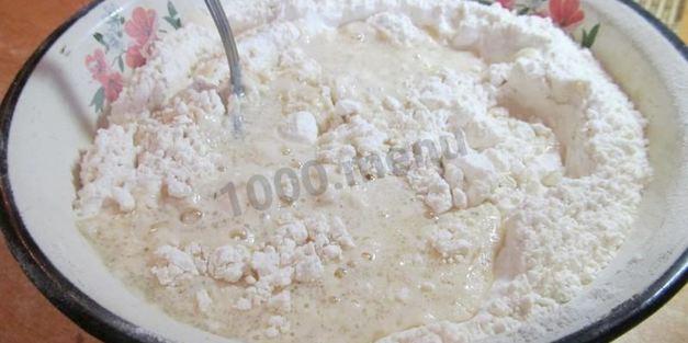 пирожки на кефире и дрожжах