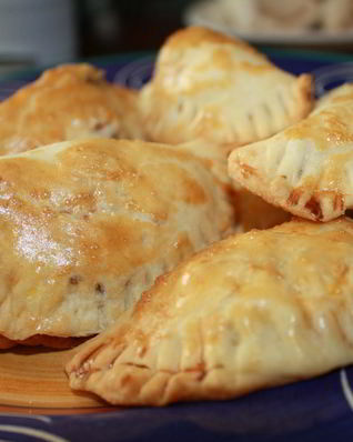 Пирожки с картошкой и ливерной колбасой