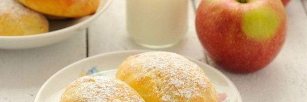 Пирожки с яблоками на творожном тесте