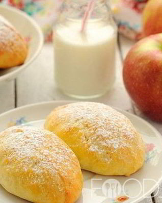 Пирожки с яблоками на творожном тесте