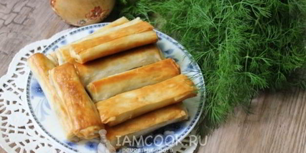 пирожки-сигары с творогом