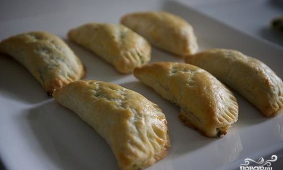 Рецепт пирожки со шпинатом и сыром фета