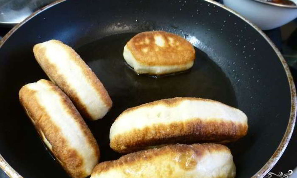 Рецепт пирожки за 5 минут на сковороде